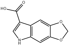 5H-[1,3]二氧戊环并[4,5-F]吲哚-7-羧酸 结构式