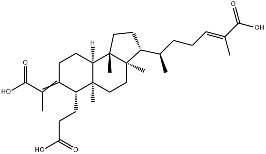 3,4-セコククルビタ-4,24-ジエン-3,26,29-三酸 化学構造式