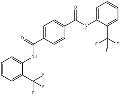 1-N,4-N-bis[2-(trifluoromethyl)phenyl]benzene-1,4-dicarboxamide Structure