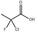 Propanoic acid, 2-chloro-2-fluoro- Structure