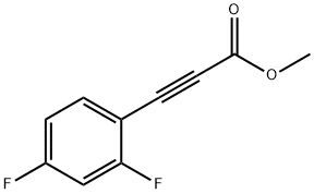 methyl 3-(2,4-difluorophenyl)prop-2-ynoate Struktur
