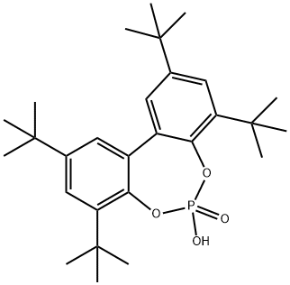 2,4,8,10-四叔丁基-6-羟基二苯并[D,F][1,3,2]二氧磷杂环庚烷 6-氧化物, 342794-47-2, 结构式