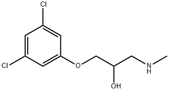 2-Propanol, 1-(3,5-dichlorophenoxy)-3-(methylamino)- Struktur