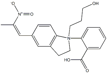 1H-Indole-1-propanol, 2,3-dihydro-5-(2-nitro-1-propen-1-yl)-, 1-benzoate|西洛多辛杂质53