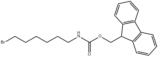 Carbamic acid, (6-bromohexyl)-, 9H-fluoren-9-ylmethyl ester (9CI) 化学構造式