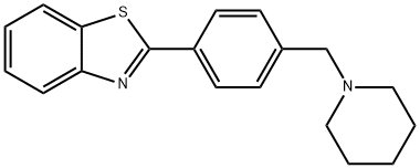 Benzothiazole, 2-[4-(1-piperidinylmethyl)phenyl]- Structure