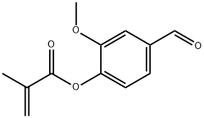 2-Propenoic acid, 2-methyl-, 4-formyl-2-methoxyphenyl ester 结构式
