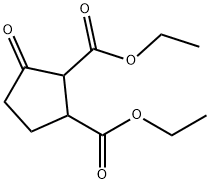 1,2-Cyclopentanedicarboxylic acid, 3-oxo-, 1,2-diethyl ester Structure