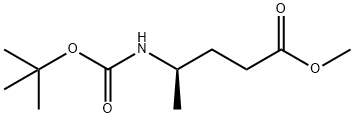 Pentanoic acid, 4-[[(1,1-dimethylethoxy)carbonyl]amino]-, methyl ester, (4R)-