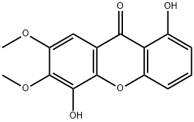 1,5-二羟基-6,7-二甲氧基呫吨酮 结构式