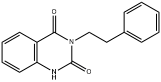 2,4(1H,3H)-Quinazolinedione, 3-(2-phenylethyl)- Structure