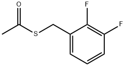 S-[(2,3-Difluorophenyl)methyl] ethanethioate 化学構造式