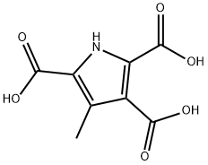 1H-Pyrrole-2,3,5-tricarboxylic acid, 4-methyl- Struktur