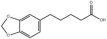 1,3-Benzodioxole-5-pentanoic acid Struktur