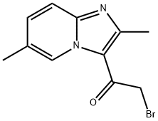 Ethanone, 2-bromo-1-(2,6-dimethylimidazo[1,2-a]pyridin-3-yl)- 化学構造式