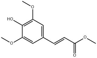 2-Propenoic acid, 3-(4-hydroxy-3,5-dimethoxyphenyl)-, methyl ester, (2E)- 化学構造式