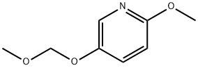 Pyridine, 2-methoxy-5-(methoxymethoxy)- 化学構造式