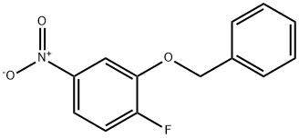 Benzene, 1-fluoro-4-nitro-2-(phenylmethoxy)- Structure