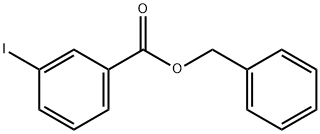 Benzoic acid, 3-iodo-, phenylmethyl ester Struktur