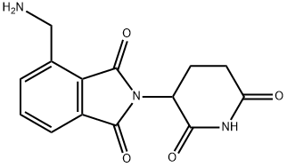 1H-Isoindole-1,3(2H)-dione, 4-(aminomethyl)-2-(2,6-dioxo-3-piperidinyl)- Structure