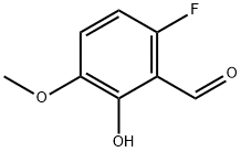 6-氟-2-羟基-3-甲氧基苯甲醛 结构式