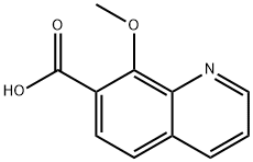 8-甲氧基喹啉-7-羧酸 结构式