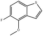 Benzo[b]thiophene, 5-fluoro-4-methoxy- 化学構造式