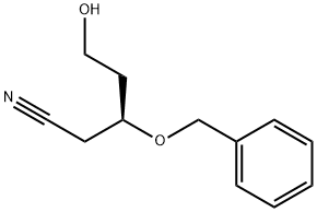 (S)-3-O-BENZYL-5-HYDROXY-1-CYANOPENTANE Struktur