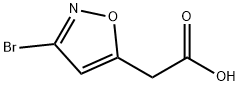 5-Isoxazoleacetic acid, 3-bromo- Structure