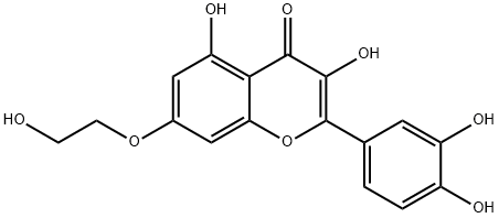 7-O-(beta-hydroxyethyl)quercetin Structure