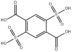 1,4-Benzenedicarboxylic acid, 2,5-disulfo- Struktur