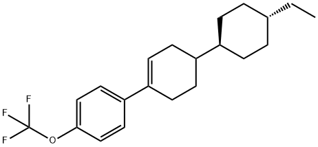 1-[4trans-4-Ethylcyclohexyl)1-cyclohexen-1-yl]-4-trifluormethoxybenzol 化学構造式