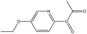 2-пиридинол, 5-этокси-, ацетат (эфир), 1-оксид (9CI) структура