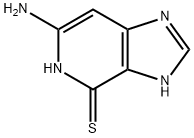 6-thio-3-deazaguanine Struktur