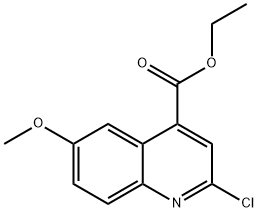 4-Quinolinecarboxylic acid, 2-chloro-6-methoxy-, ethyl ester Structure