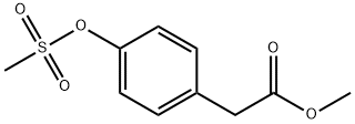 Benzeneacetic acid, 4-[(methylsulfonyl)oxy]-, methyl ester 化学構造式