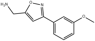 (3-(3-甲氧基苯基)异噁唑-5-基)甲胺,543713-42-4,结构式