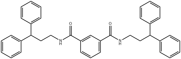 1-N,3-N-bis(3,3-diphenylpropyl)benzene-1,3-dicarboxamide,548481-72-7,结构式