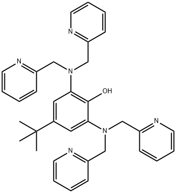 Phenol, 2,6-bis[bis(2-pyridinylmethyl)amino]-4-(1,1-dimethylethyl)- 结构式