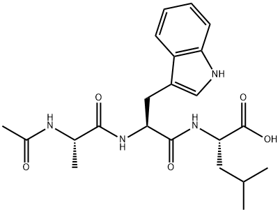 N-Acetyl-L-Ala-L-Trp-L-Leu-OH Struktur