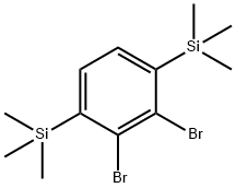 Benzene, 2,3-dibromo-1,4-bis(trimethylsilyl)- Structure