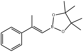 1,3,2-Dioxaborolane, 4,4,5,5-tetramethyl-2-[(1E)-2-phenyl-1-propen-1-yl]- 结构式