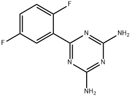 2,4-DIAMINO-6-(2,5-DIFLUOROPHENYL)-1,3,&,57381-61-0,结构式