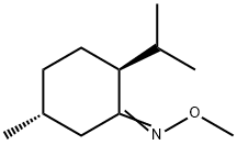 (2S,5R)-5β-メチル-2α-イソプロピルシクロヘキサノンO-メチルオキシム 化学構造式