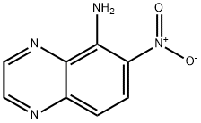 6-硝基-5-喹喔啉胺 结构式
