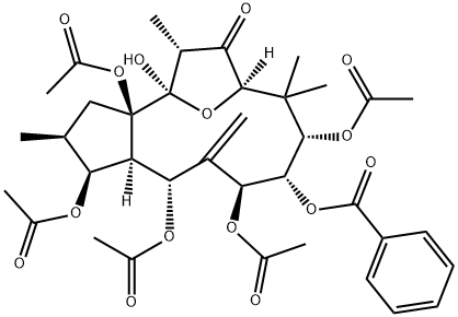甘遂萜酯A, 57701-86-7, 结构式