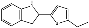 1H-Indole,2-(5-ethyl-2-thienyl)-2,3-dihydro-(9CI),595548-67-7,结构式