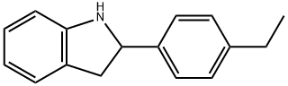1H-Indole,2-(4-ethylphenyl)-2,3-dihydro-(9CI) 化学構造式