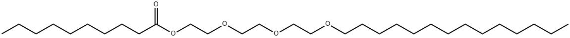 肉豆蔻醇聚醚-3 癸酸酯, 59599-56-3, 结构式