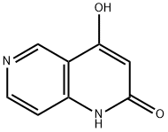 1,6-Naphthyridin-2(1H)-one, 4-hydroxy- 化学構造式